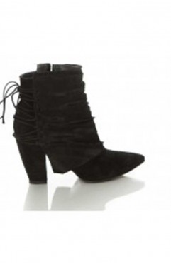 Ghete dama din piele naturala negre Missy