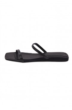 Papuci dama din piele naturala SOUTH OF FRANCE Carbon Black