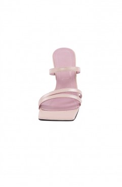Saboti dama din piele naturala roz SANTORINI Powder Blush